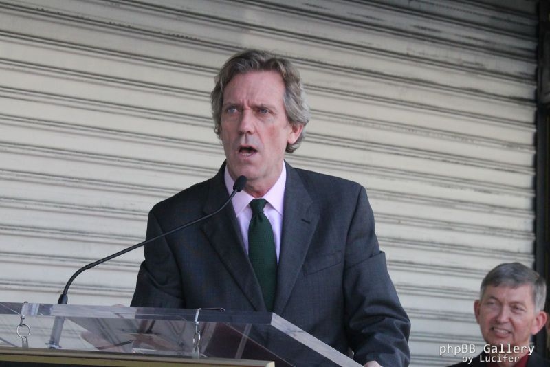 Hugh Laurie honored with star on the Walk of Fame