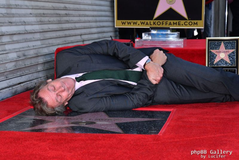 Hugh Laurie honored with star on the Walk of Fame