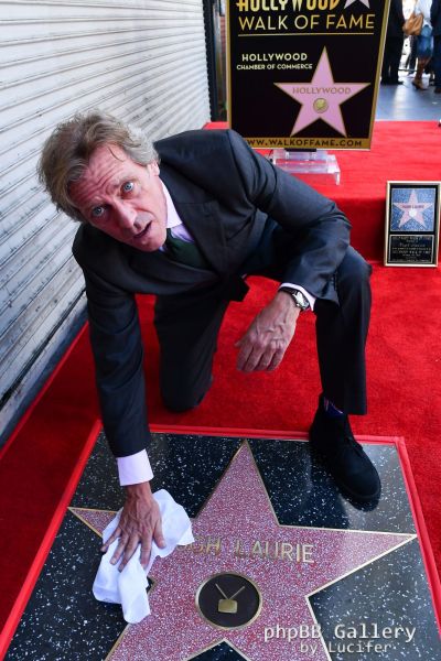 Hugh Laurie honored with star on the Walk of Fame