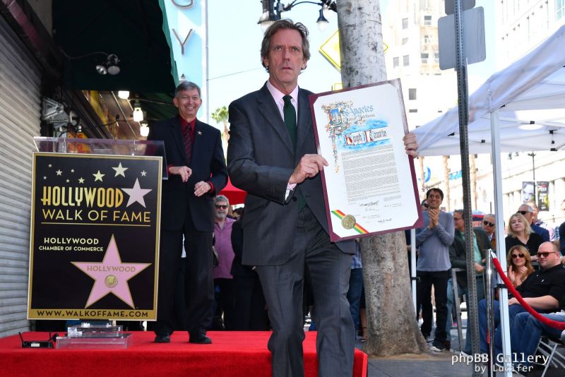 Hugh Laurie honored with star on the Walk of Fame