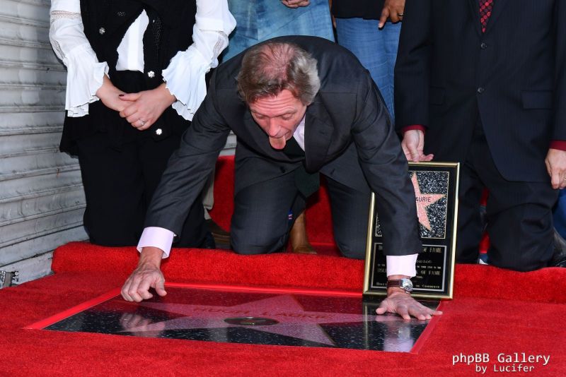 Hugh Laurie honored with star on the Walk of Fame