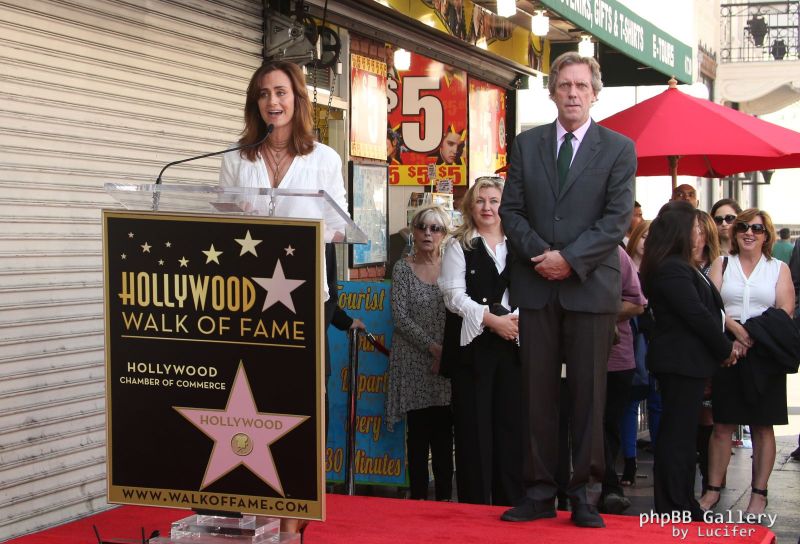 Hugh Laurie honored with star on the Walk of Fame