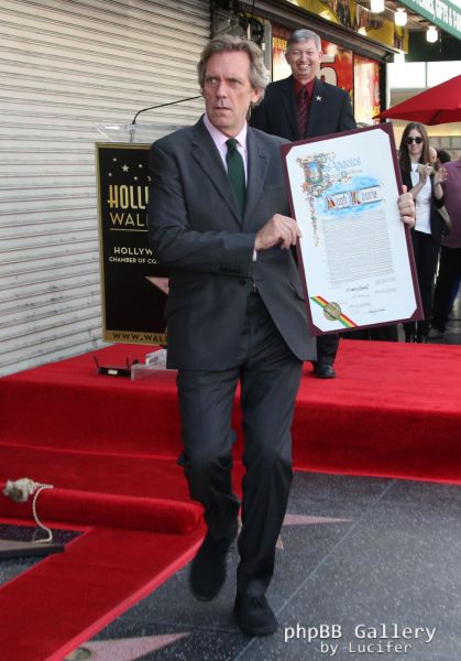 Hugh Laurie honored with star on the Walk of Fame