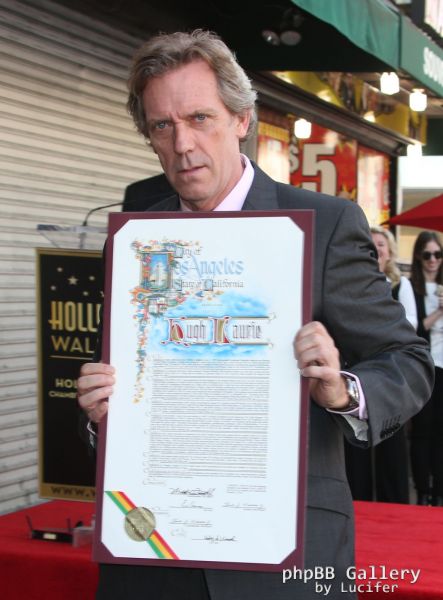 Hugh Laurie honored with star on the Walk of Fame