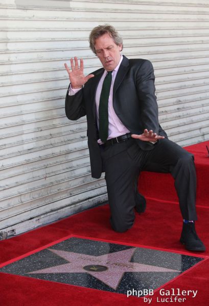 Hugh Laurie honored with star on the Walk of Fame