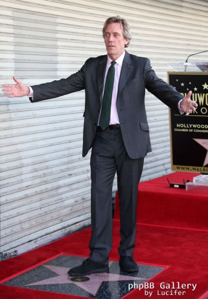 Hugh Laurie honored with star on the Walk of Fame