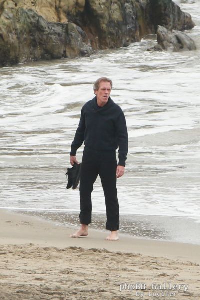 Hugh Laurie - Filming Chance Season 2 in Malibu