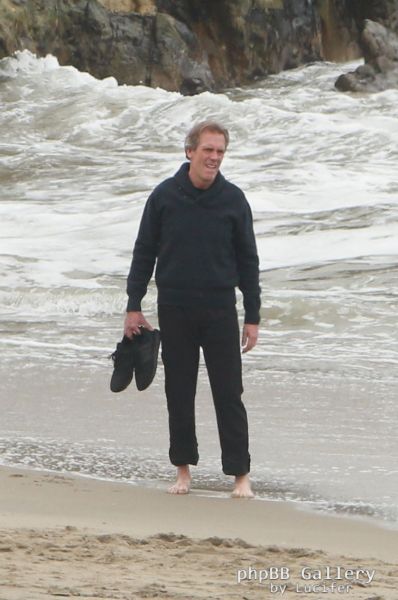 Hugh Laurie - Filming Chance Season 2 in Malibu