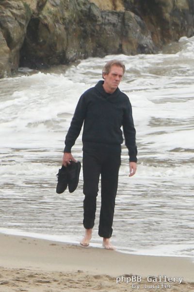 Hugh Laurie - Filming Chance Season 2 in Malibu