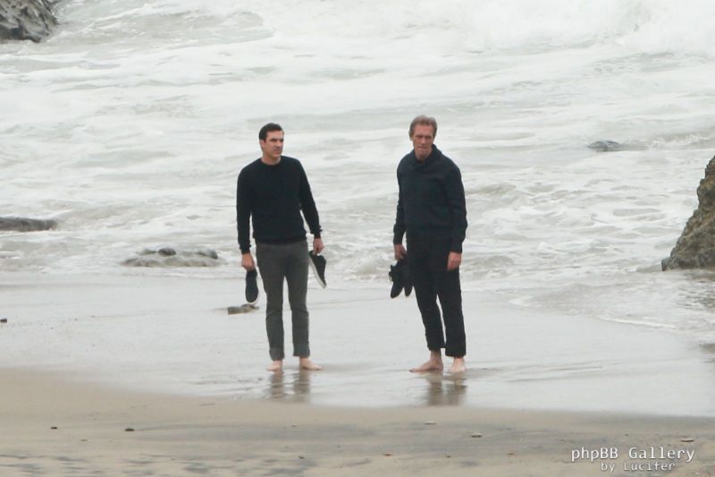 Hugh Laurie - Filming Chance Season 2 in Malibu