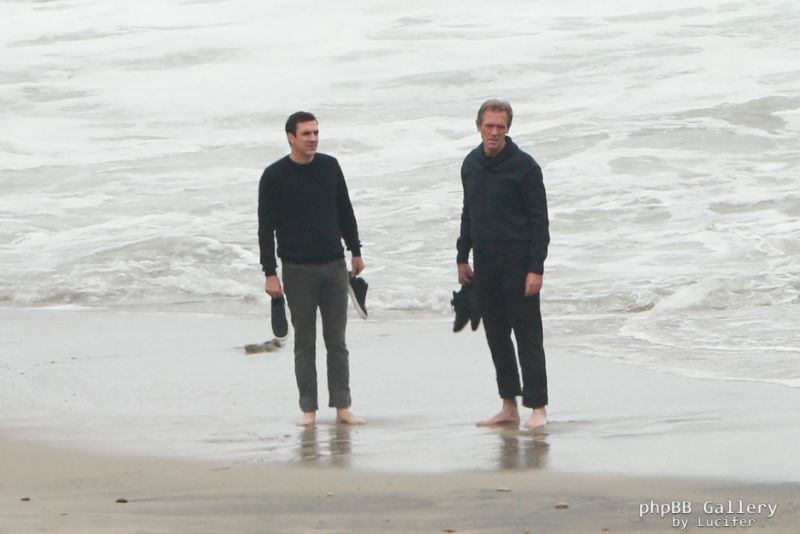 Hugh Laurie - Filming Chance Season 2 in Malibu