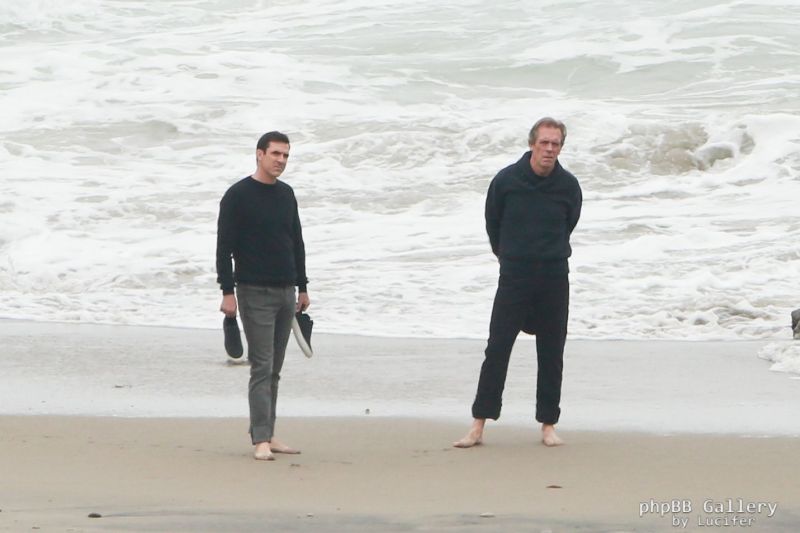 Hugh Laurie - Filming Chance Season 2 in Malibu