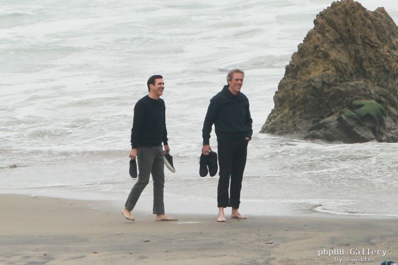 Hugh Laurie - Filming Chance Season 2 in Malibu