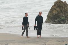Hugh Laurie - Filming Chance Season 2 in Malibu