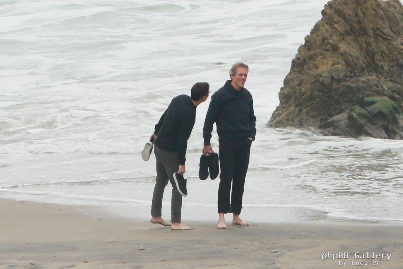 Hugh Laurie - Filming Chance Season 2 in Malibu