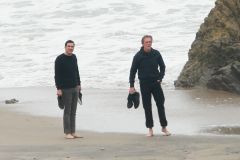Hugh Laurie - Filming Chance Season 2 in Malibu