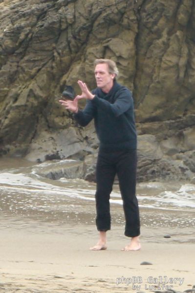 Hugh Laurie - Filming Chance Season 2 in Malibu