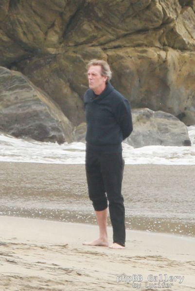 Hugh Laurie - Filming Chance Season 2 in Malibu