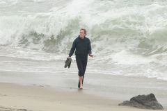 Hugh Laurie - Filming Chance Season 2 in Malibu