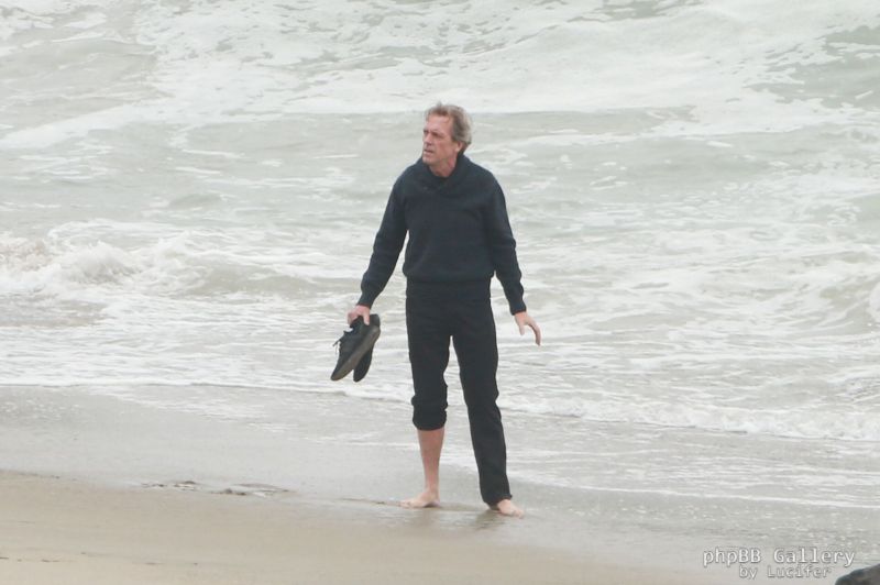 Hugh Laurie - Filming Chance Season 2 in Malibu