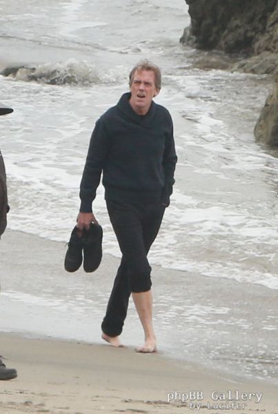 Hugh Laurie - Filming Chance Season 2 in Malibu