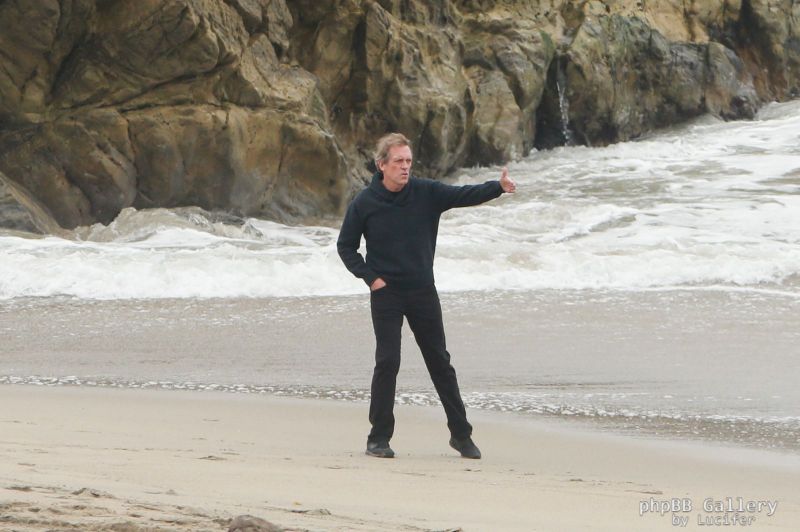 Hugh Laurie - Filming Chance Season 2 in Malibu