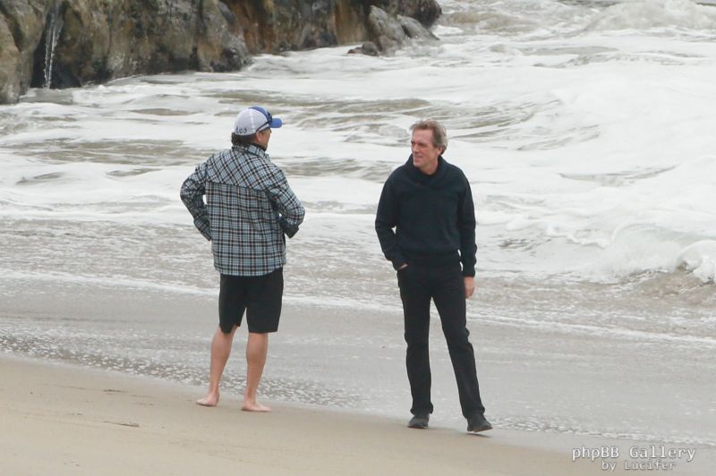 Hugh Laurie - Filming Chance Season 2 in Malibu