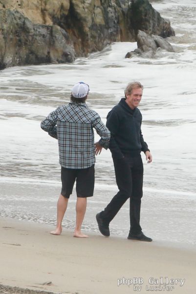 Hugh Laurie - Filming Chance Season 2 in Malibu