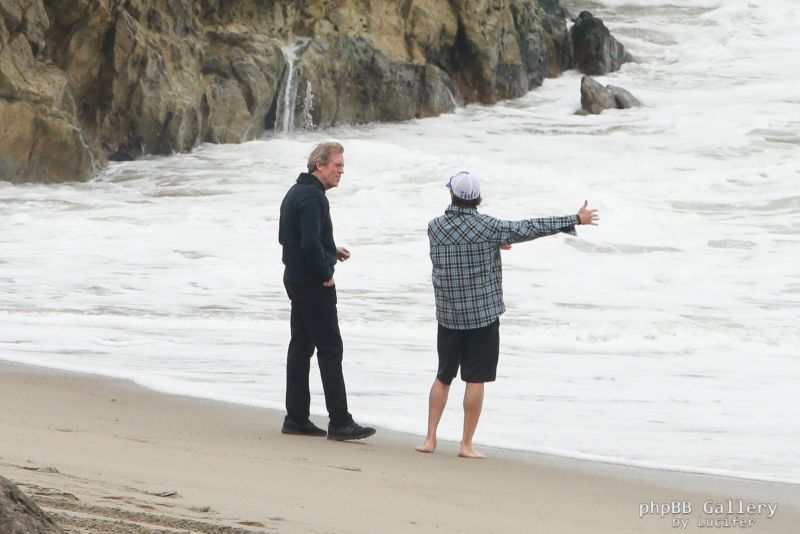 Hugh Laurie - Filming Chance Season 2 in Malibu