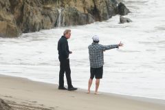 Hugh Laurie - Filming Chance Season 2 in Malibu