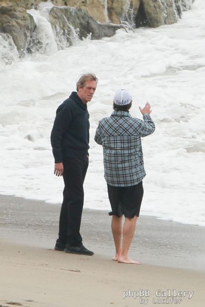 Hugh Laurie - Filming Chance Season 2 in Malibu