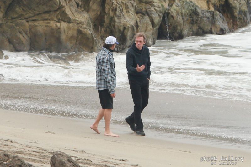 Hugh Laurie - Filming Chance Season 2 in Malibu