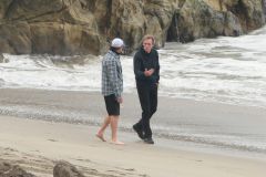 Hugh Laurie - Filming Chance Season 2 in Malibu