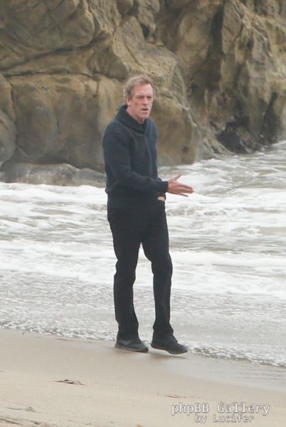 Hugh Laurie - Filming Chance Season 2 in Malibu