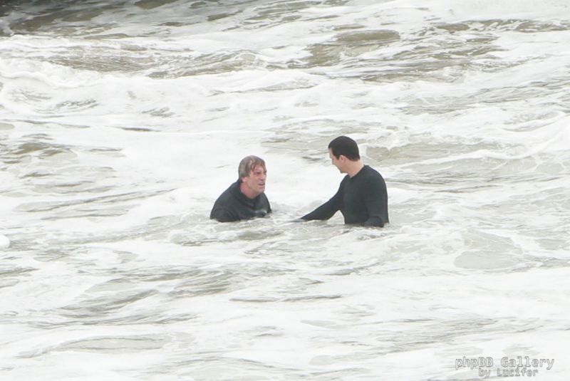 Hugh Laurie - Filming Chance Season 2 in Malibu