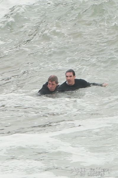 Hugh Laurie - Filming Chance Season 2 in Malibu