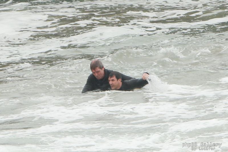 Hugh Laurie - Filming Chance Season 2 in Malibu