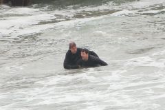 Hugh Laurie - Filming Chance Season 2 in Malibu