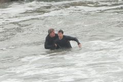 Hugh Laurie - Filming Chance Season 2 in Malibu