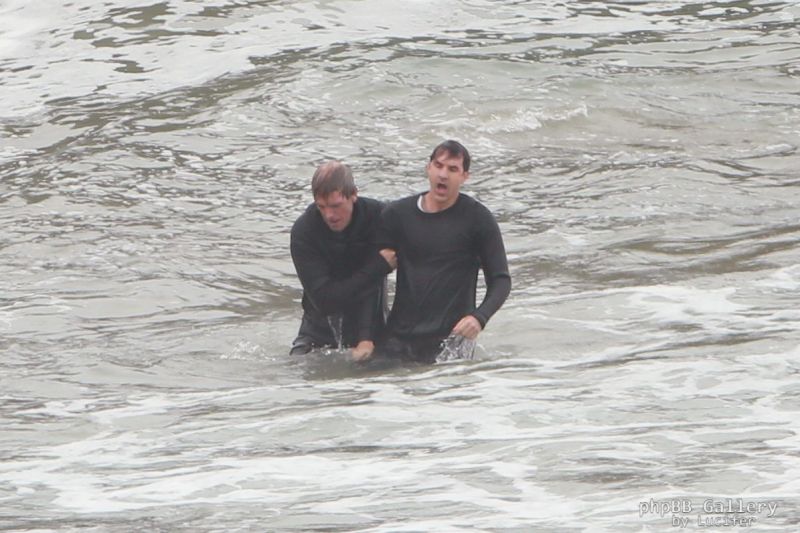 Hugh Laurie - Filming Chance Season 2 in Malibu