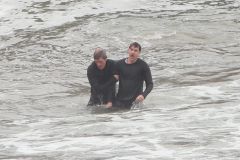 Hugh Laurie - Filming Chance Season 2 in Malibu