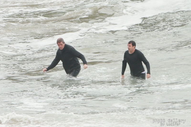 Hugh Laurie - Filming Chance Season 2 in Malibu