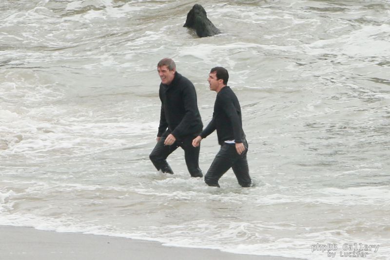 Hugh Laurie - Filming Chance Season 2 in Malibu