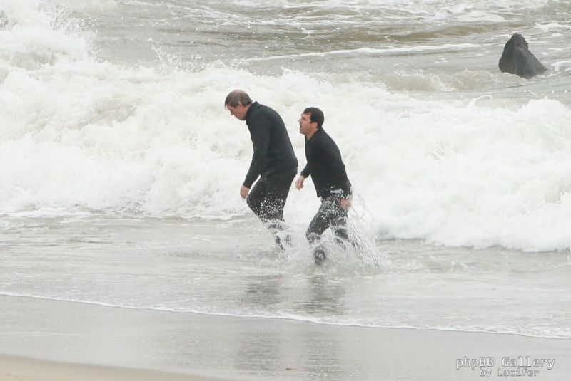 Hugh Laurie - Filming Chance Season 2 in Malibu