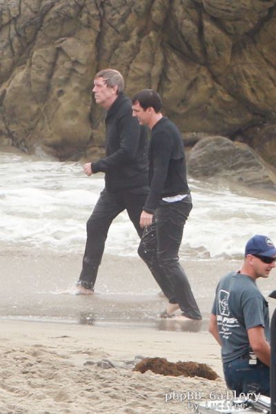 Hugh Laurie - Filming Chance Season 2 in Malibu