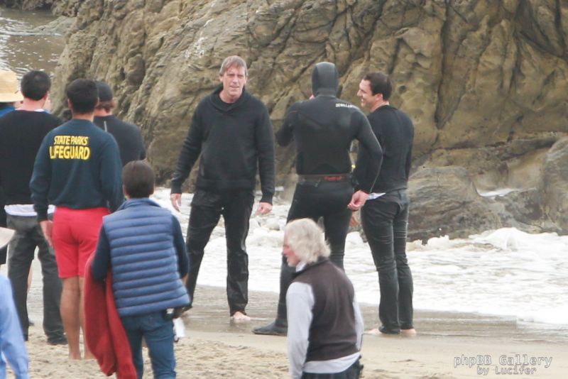 Hugh Laurie - Filming Chance Season 2 in Malibu