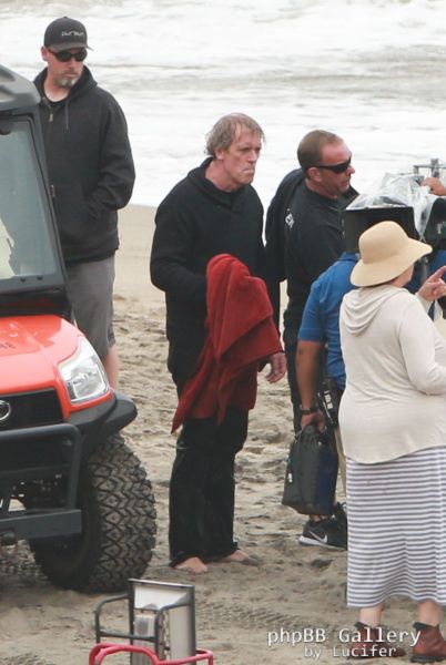 Hugh Laurie - Filming Chance Season 2 in Malibu