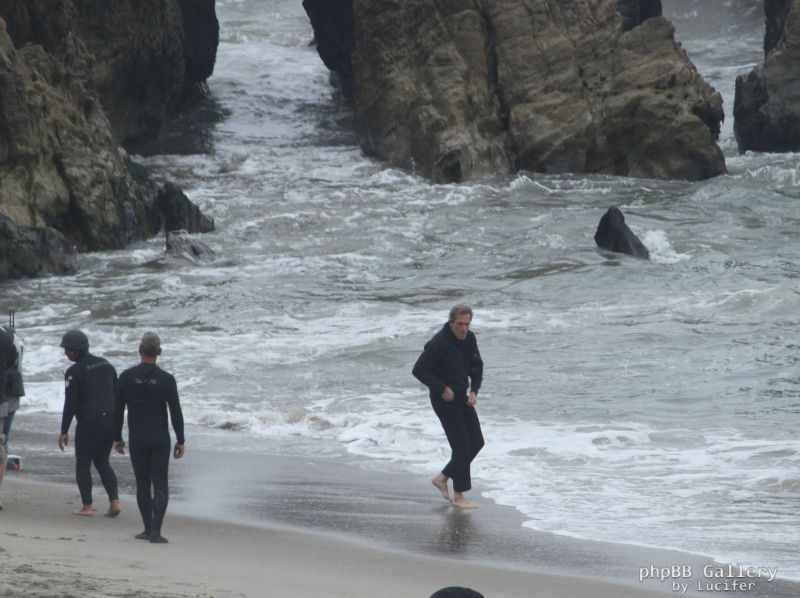 Hugh Laurie - Filming Chance Season 2 in Malibu