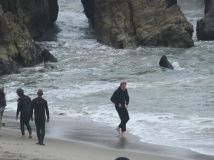 Hugh Laurie - Filming Chance Season 2 in Malibu