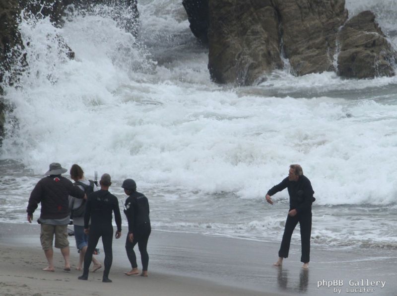 Hugh Laurie - Filming Chance Season 2 in Malibu
